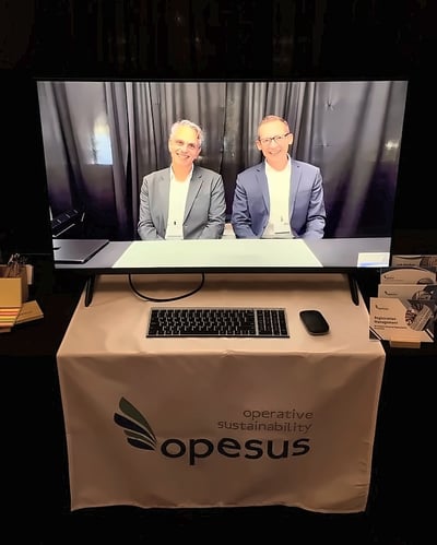 Alex and John at the opesus booth at PSX 2026