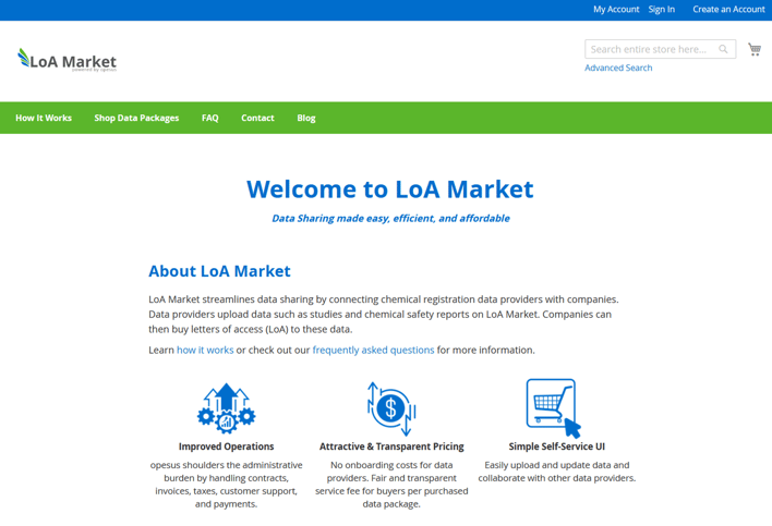 Visit opesus LoA Market