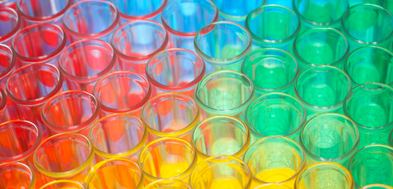 Colorful test tubes CLP Art. 45